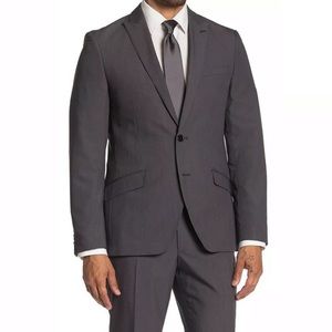 The Savile Row Gray Slim Fit Brixton Sport Coat